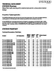 Technical data sheet SYSTEXX Phantasy