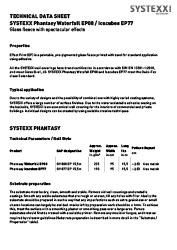 Technical data sheet SYSTEXX Phantasy EP08-EP77