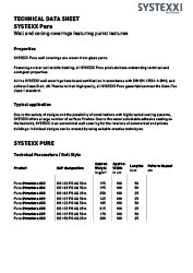 Technical data sheet SYSTEXX Pure (PG)