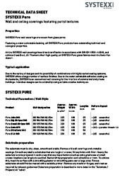 Technical data sheet SYSTEXX Pure (RW)