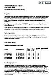 Technical data sheet SYSTEXX Pure Fleece