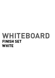 Whiteboard Finish Set - white